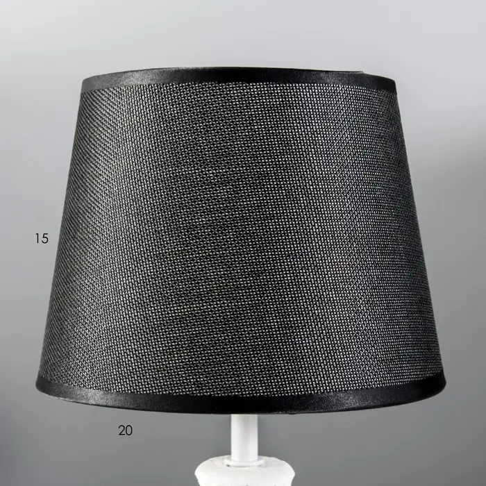 Лампа настольная RISALUX &laquo;Лейла&raquo;, Е14, 40 Вт, чёрно-белая, 20&times;20&times;33 см