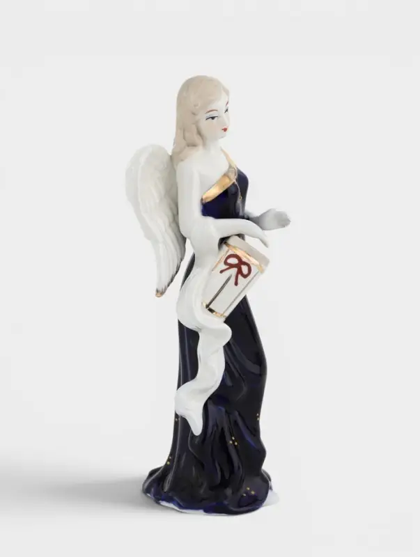 Фигурка &laquo;Ангел с барабаном&raquo;, кобальт, 20 см
