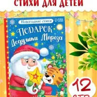 Книга со стихами &laquo;Подарок Дедушки Мороза&raquo;, 12 стр.