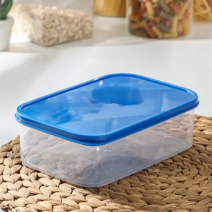 Набор контейнеров пищевых прямоугольных Доляна, 3 шт: 150 мл, 500 мл, 1,2 л, цвет синий Набор контейнеров пищевых прямоугольных Доляна, 3 шт: 150 мл, 500 мл, 1,2 л, цвет синий