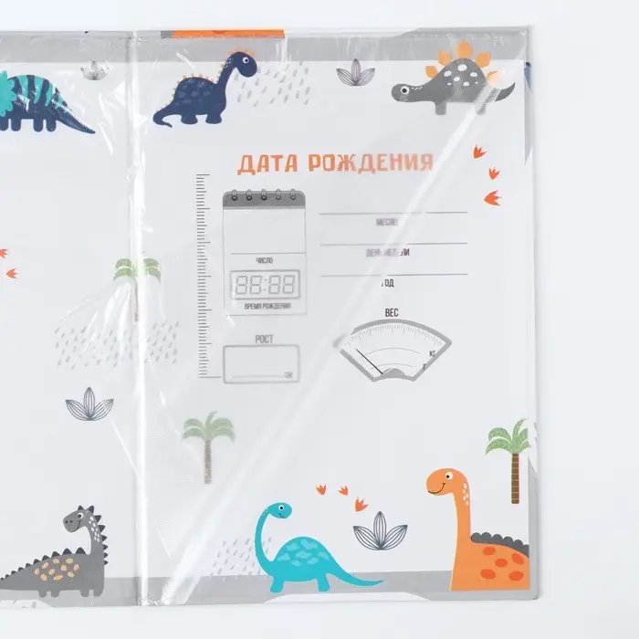 Свидетельство о рождении Свидетельство о рождении "Динозаврики", А5