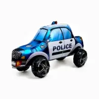 Воздушный шар фольгированный 35" 3D &laquo;Полицейская машина&raquo;, под воздух