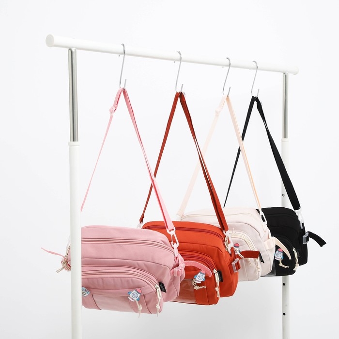 Сумка молодёжная на молнии, цвет розовый Сумка молодёжная на молнии, цвет розовый