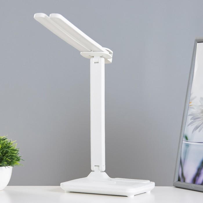 Настольная лампа сенсорная Настольная лампа сенсорная "Раздвижная" LED 15Вт АКБ USB белый 45х30х17 см RISALUX