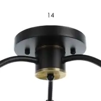 Люстра потолочная BayerLux &laquo;Гундер&raquo;, 3хЕ27, 40 Вт, черный, 57&times;57&times;25 см