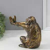 Держатель для книг полистоун "Шимпанзе с вытянутыми лапами" 22,5х9,5х16 см