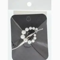 Брошь &laquo;Нежность&raquo;, жемчуг, цвет белый в серебре