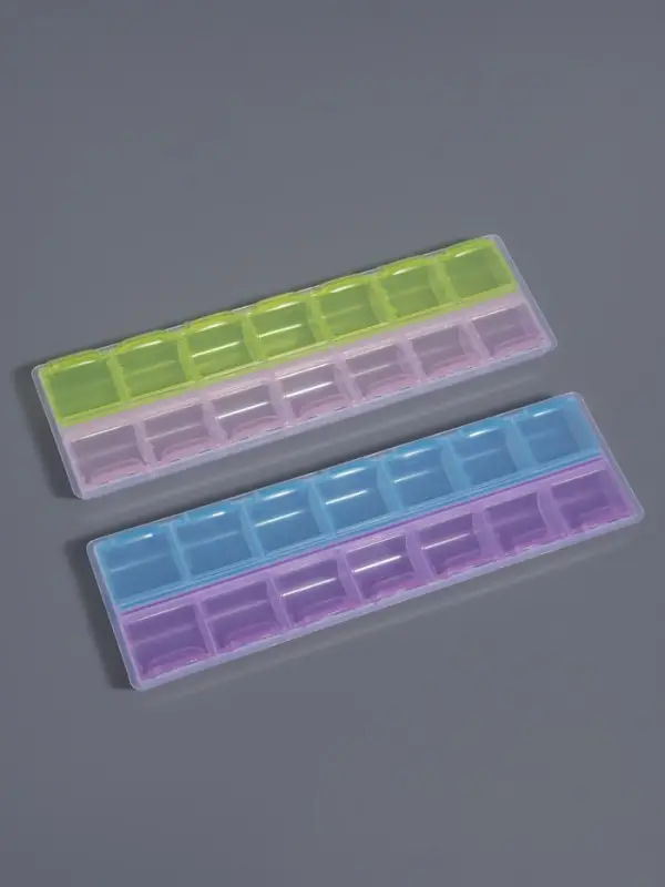 Органайзер для хранения мелочей, 14 ячеек, 21.5&times;6.5&times;2.3 см, МИКС