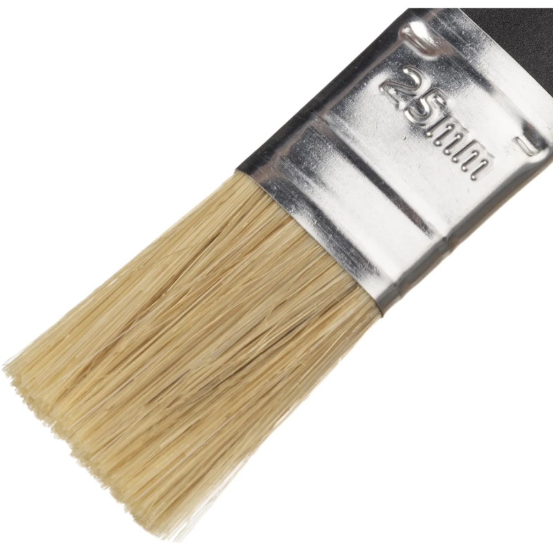 Кисть флейцевая Стандарт,25x6,натур.щетина,пластик. ручка//Сибртех(82502)