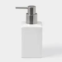 Набор аксессуаров для ванной комнаты SAVANNA Square, 4 предмета, дозатор для мыла, 2 стакана, подставка, белый