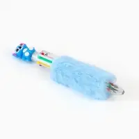 Ручка многоцветная 6 цветов пушистая Стич , синяя Ручка многоцветная 6 цветов пушистая Стич , синяя