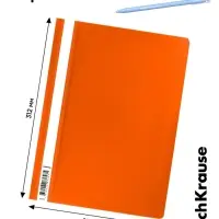 Папка-скоросшиватель А4 140 мкм, ErichKrause Fizzy Neon, микс неон, прозрачный верх, до 130 листов