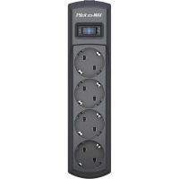 Сетевой фильтр PILOT m MAX (4/1,8м/16А/150Дж/темн.серый)