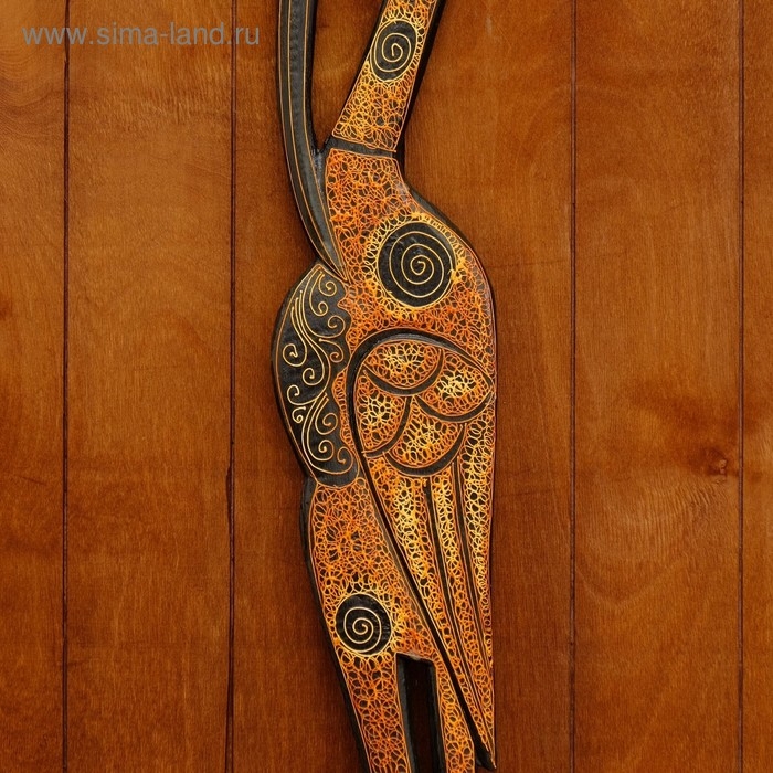 Панно настенное дерево "Аист"МИКС  95х13х1 см