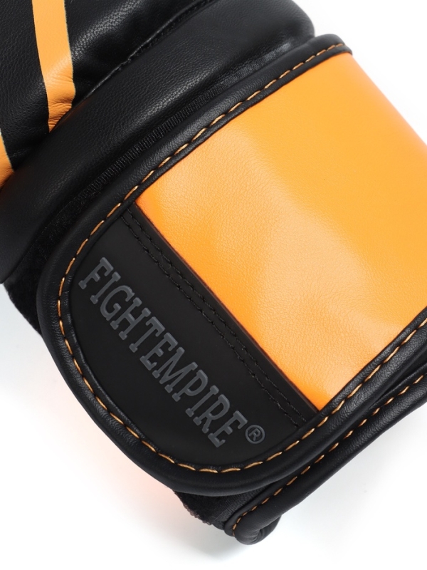Боксёрские перчатки FIGHT EMPIRE, URBAN, чёрно-оранжевые, размер 12 oz