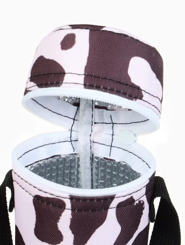 Термосумка для бутылочки &laquo;Коровий принт&raquo;, форма тубус, M&B