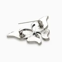 Брошь &laquo;Галиотис&raquo;, бабочка летящая, в серебре