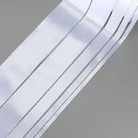 Атласная лента, набор 5 шт., 6/10/20/40/50 мм, 23&plusmn;1 м, белая №01