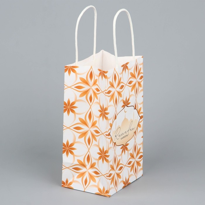 Пакет подарочный крафтовый «Рамадан» , Ramadan kareem, 12 х 21 х 9 см Пакет подарочный крафтовый «Рамадан» , Ramadan kareem, 12 х 21 х 9 см