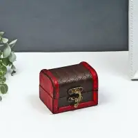 Шкатулка для украшений &laquo;Сундучок. Плетёнка &raquo;, дерево, 6&times;5&times;8 см
