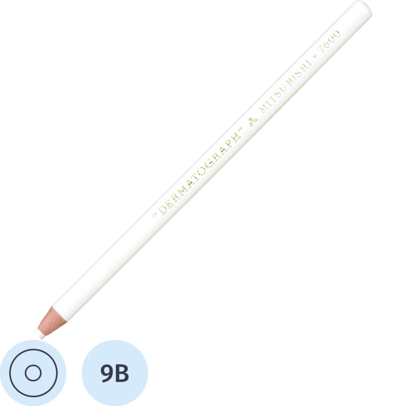 Карандаш восковый DERMATOGRAPH P-7600, белый, 1,0-4,4мм NEW 161788