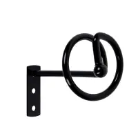 Крючок - держатель для штор на стену CAPPIO KS044, металлический, цвет черный, 2 шт Крючок - держатель для штор на стену CAPPIO KS044, металлический, цвет черный, 2 шт