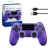 Джойстик PS4 DualShock беспроводной A фиолетовый (logo)