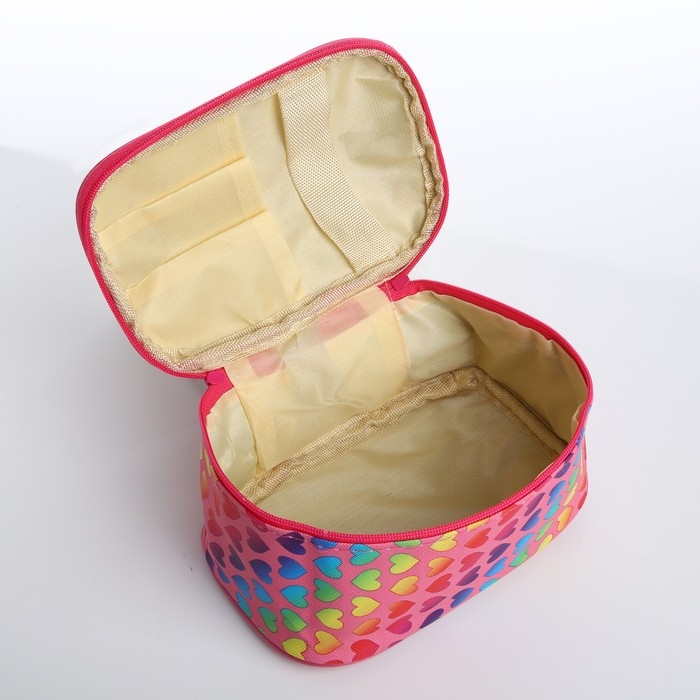 Косметичка-сундучок на молнии, цвет розовый Косметичка-сундучок на молнии, цвет розовый