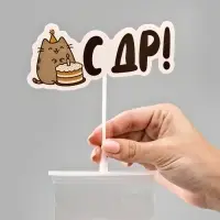 Коробка для маскировки денег в торте "С ДР", 11 х 8 х 6 см Коробка для маскировки денег в торте "С ДР", 11 х 8 х 6 см