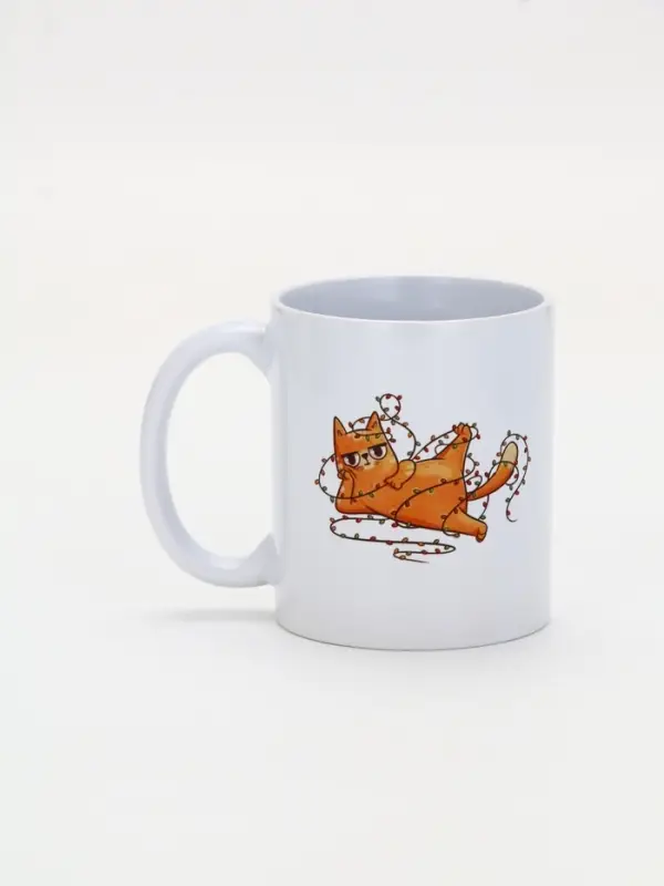 Кружка чайная новогодняя «Жду подарочки», 320 мл Кружка чайная новогодняя «Жду подарочки», 320 мл