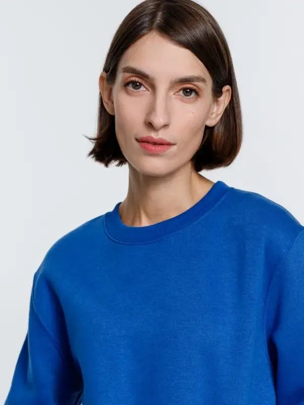 Свитшот унисекс Delta, ярко-синий, размер L