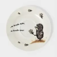 Чайная пара КОРАЛЛ &laquo;Ёжик в тумане&raquo;, 400 мл, фарфор, белая