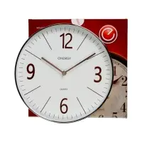 Часы настенные ENERGY ЕС-158, интерьерные, d-29.3 см, кварцевые, белые с золотым Часы настенные ENERGY ЕС-158, интерьерные, d-29.3 см, кварцевые, белые с золотым