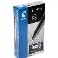 Стираемая ручка Pilot. Frixion, гелевая, чёрный стержень BL-FR-7 (B), узел 0.7 мм