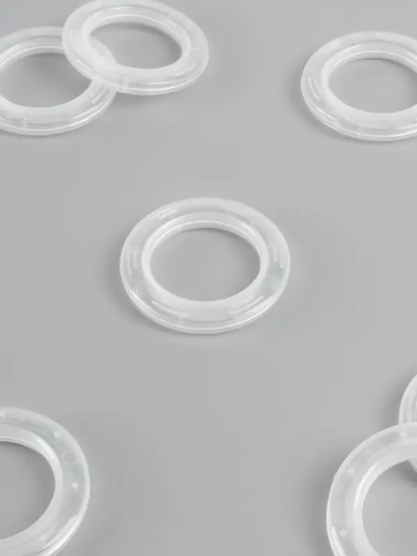 Люверсы для штор, d=4/6.5 см, 10 шт., прозрачные