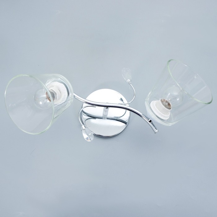 Люстра Люстра "Аиша" 2хЕ27 40Вт хром 45х26х27 см BayerLux