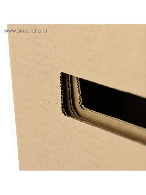 Коробка с крышкой 250&times;340&times;260 мм, Calligrata, микрогофрокартон, коричневый