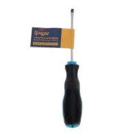 Отвертка шлицевая ТУНДРА, сатин, магнит, двухкомпонентная рукоятка, SL3&times;75 мм