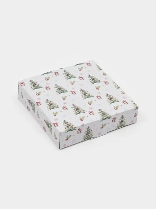 Салатник Доляна &laquo;Сказочные истории&raquo;, 400 мл, d=19, h=3.7 см, стекло, белый, зелёный