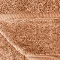 Набор полотенец махровых Luscan/бордюр 400г/м2, 70х140 беж, 5 шт/уп