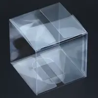 Складная прозрачная коробка из PVC, для упаковки подарков, 7×7×7 см