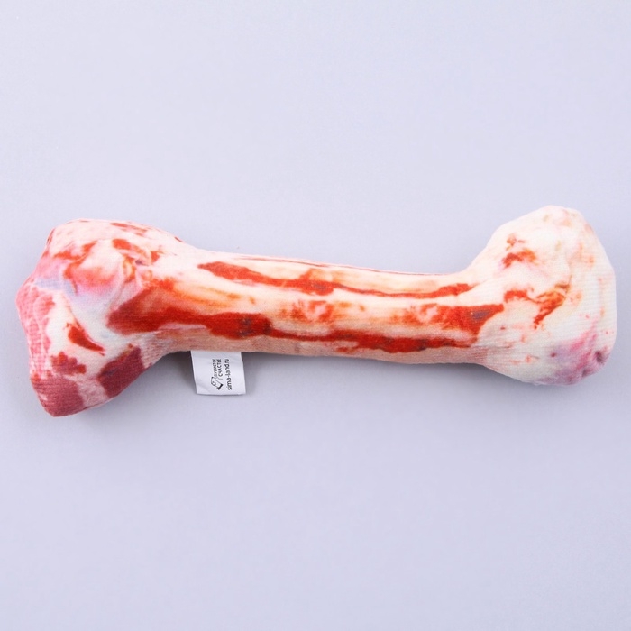 Игрушка для собак с пищалкой «Косточка» из текстиля, 19,6 х 6,6 см Игрушка для собак с пищалкой «Косточка» из текстиля, 19,6 х 6,6 см