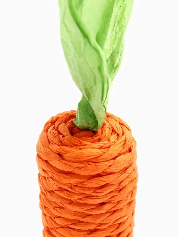 Игрушка-когтеточка для кошек Игрушка-когтеточка для кошек "Морковка", 13 см, оранжевая