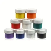 Краска по ткани акриловые, набор 9 цветов * 15 мл, с блёстками + классические