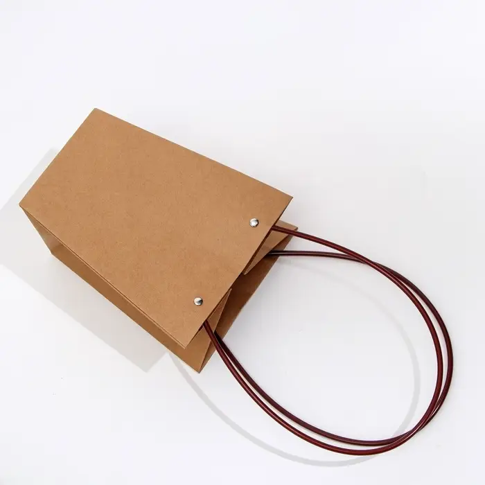 Сумка для цветов крафт влагостойкая, 17&times;17 - 11.5&times;11.5 - 20