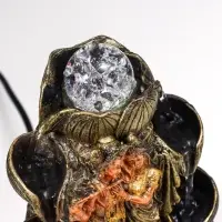 Фонтан настольный с подсветкой &laquo;Кришна и Радха у фонтана&raquo;, от сети, 22.5&times;15&times;15 см