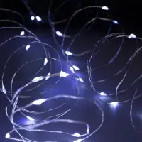 Гирлянда &laquo;Нить&raquo; 10 м, роса, IP20, серебристая нить, 100 LED, свечение белое, мерцание белым, 12 В