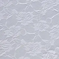 Ткань для рукоделия, лоскут гипюра розы, белый, 150&times;160 см