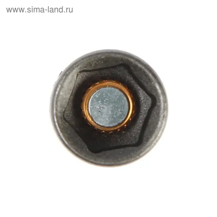 Бита с торцевой головкой ТУНДРА, сталь CrV, магнит, 10&times;65 мм