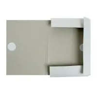 Папка для бумаг с завязками Calligrata, картон немелованный, 370 г/м&sup2;, белая, до 200 л